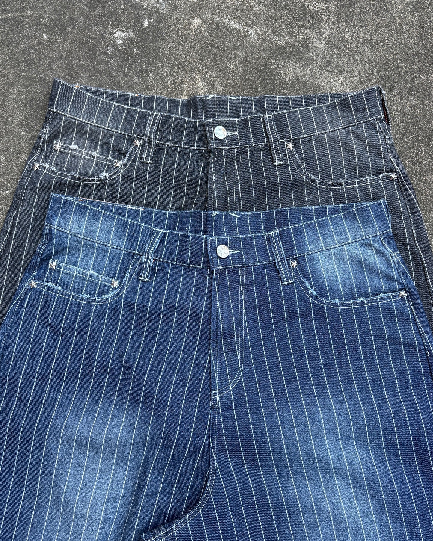 Faded Stripe Denim free