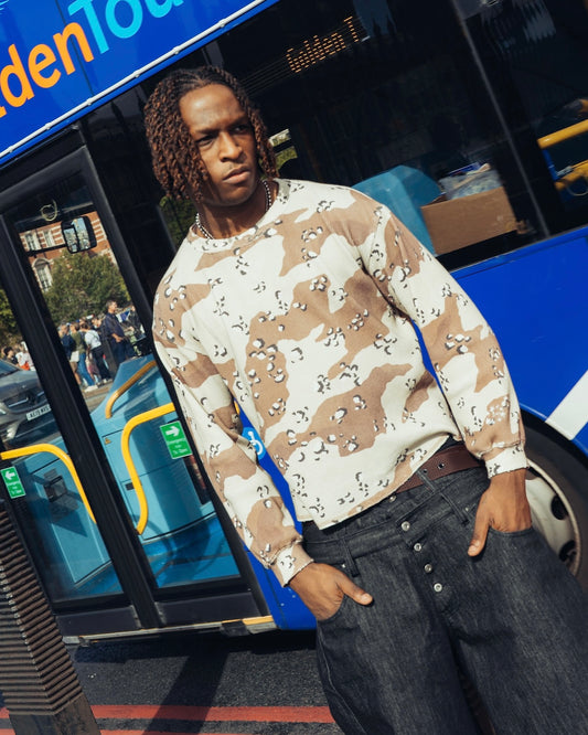 Camo Waffle Thermal LS Tee