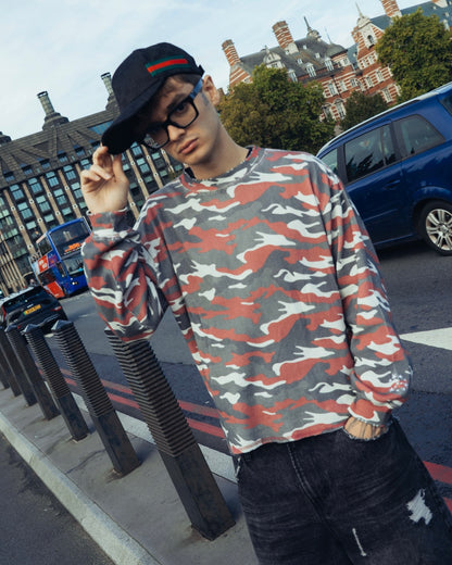 Camo Waffle Thermal LS Tee