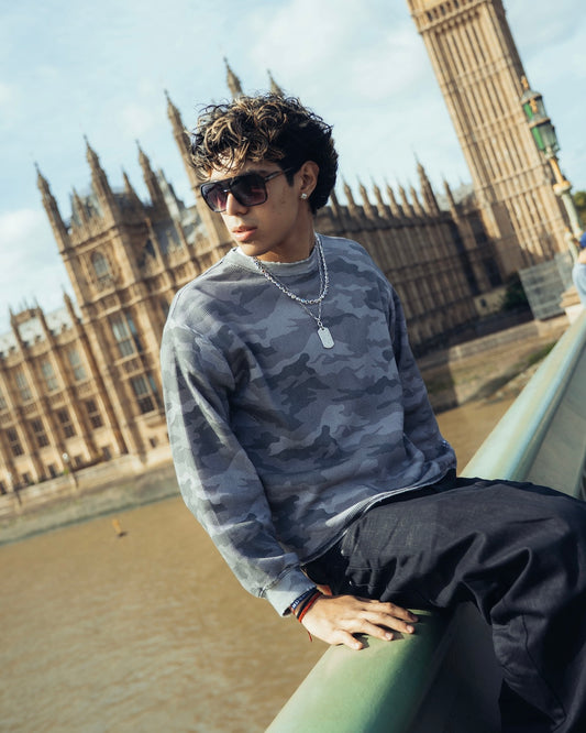 Camo Waffle Thermal LS Tee