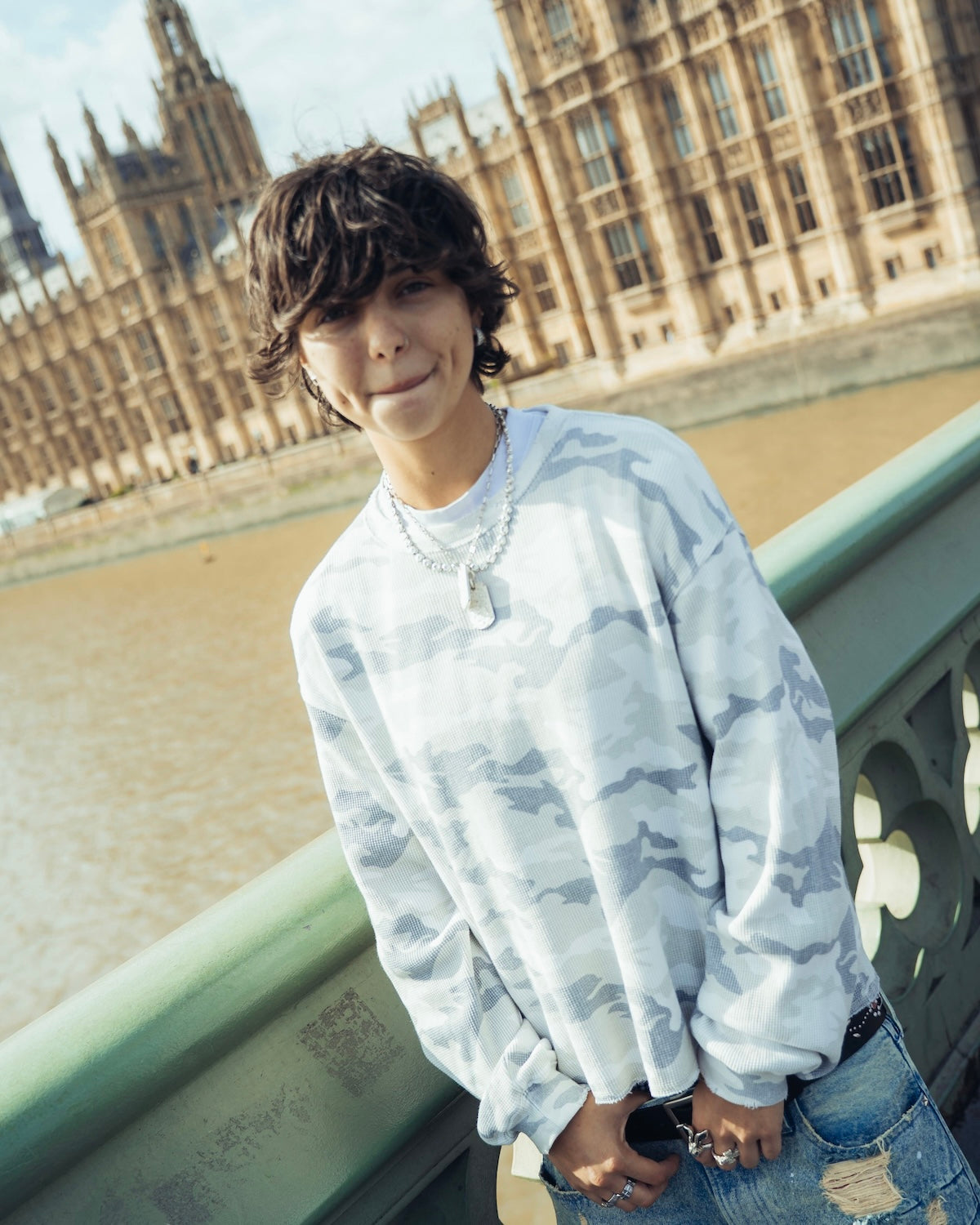 Camo Waffle Thermal LS Tee