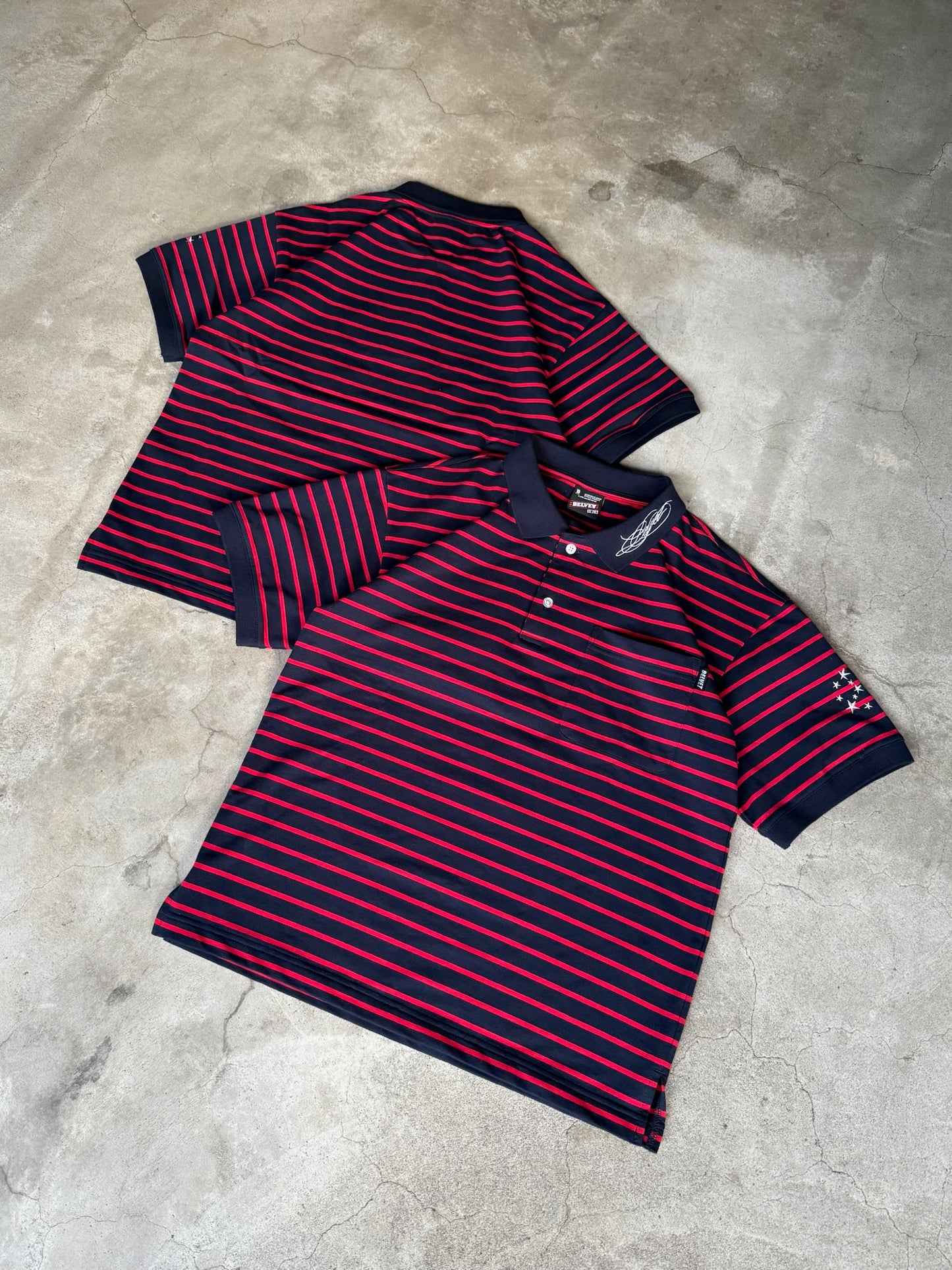 Fine Stripe Polo Shirt