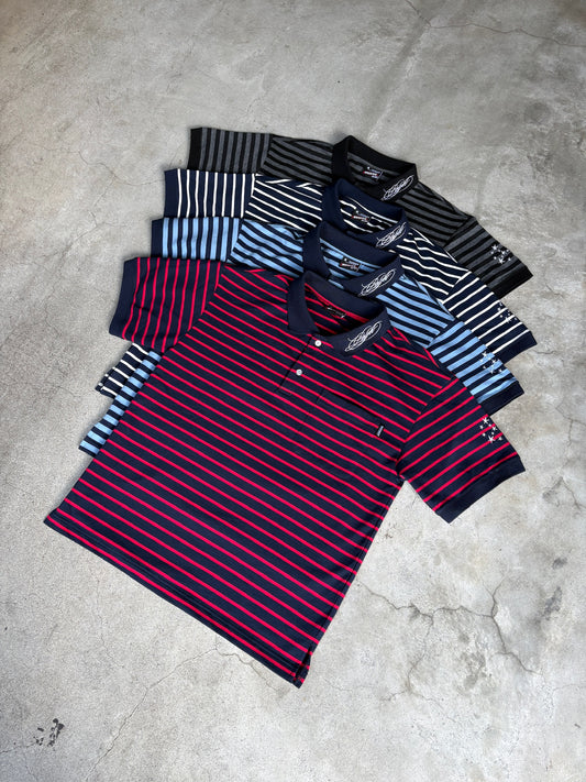 Fine Stripe Polo Shirt