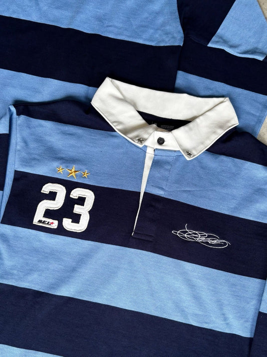 Heavy Stripe L/S Rugby Shirt