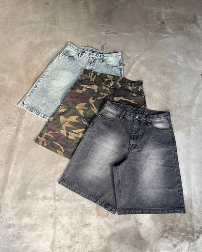 Double Pocket Baggy Shorts
