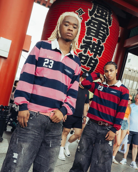 Heavy Stripe L/S Rugby Shirt
