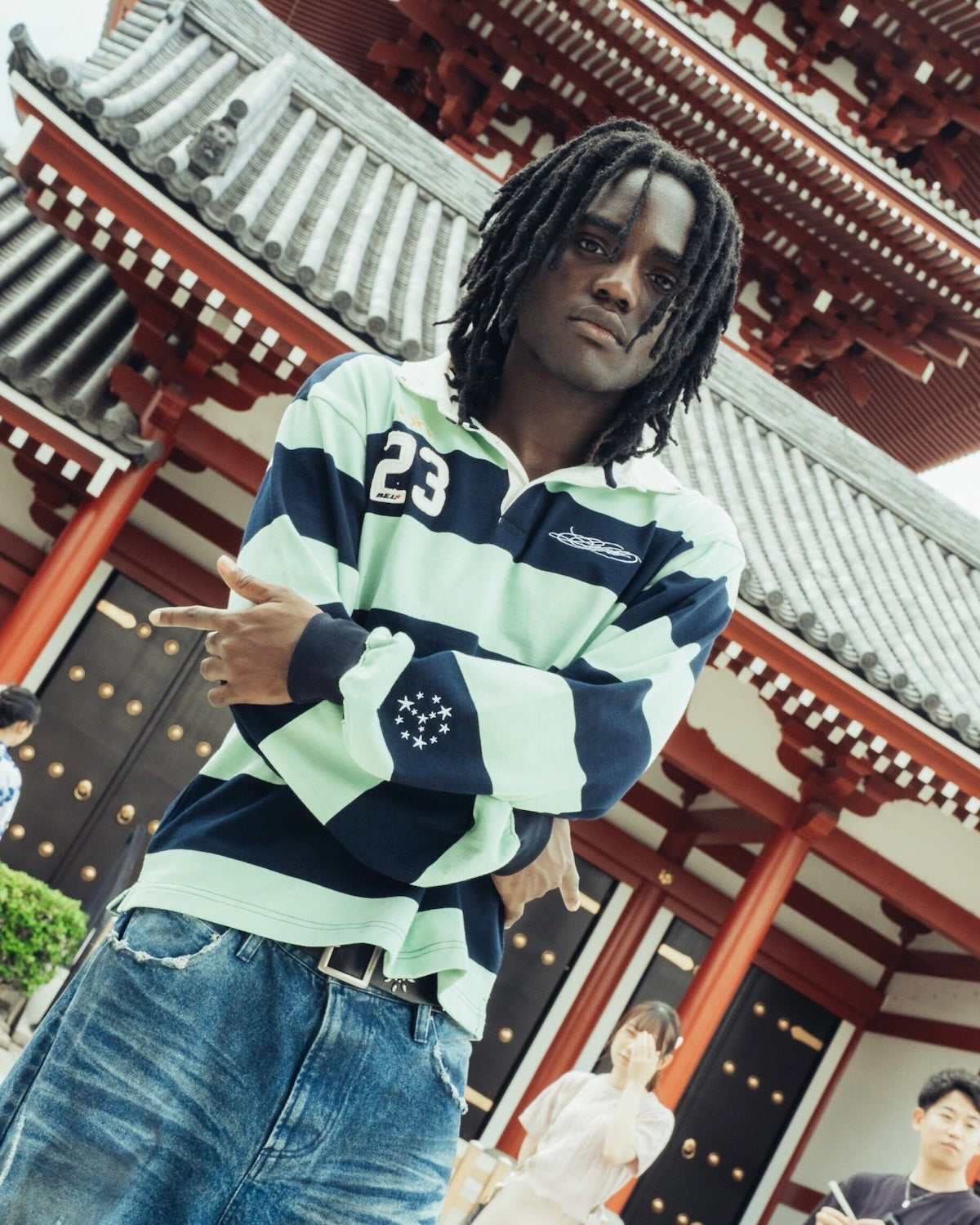 Heavy Stripe L/S Rugby Shirt
