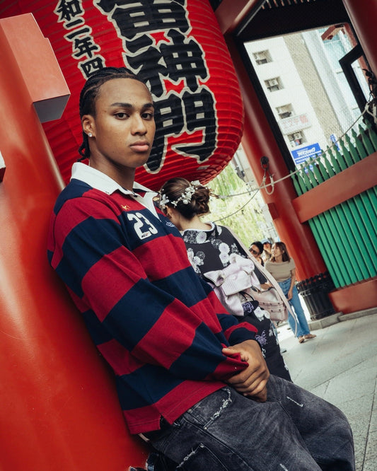 Heavy Stripe L/S Rugby Shirt
