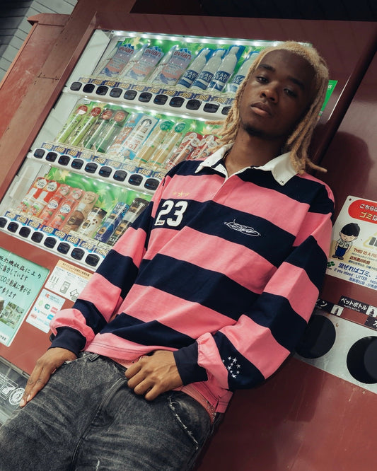 Heavy Stripe L/S Rugby Shirt