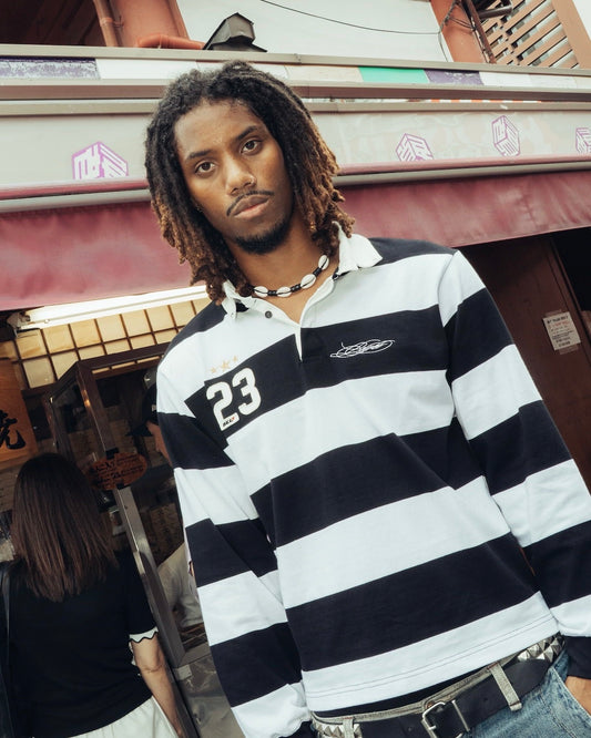 Heavy Stripe L/S Rugby Shirt