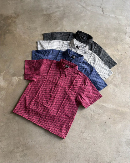 Cropped checkered shirt