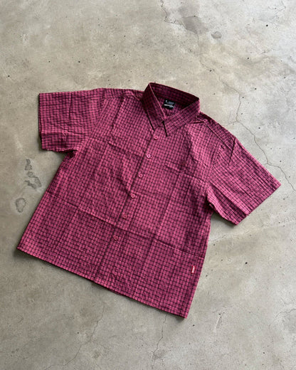 Cropped checkered shirt