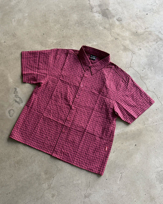 Cropped checkered shirt