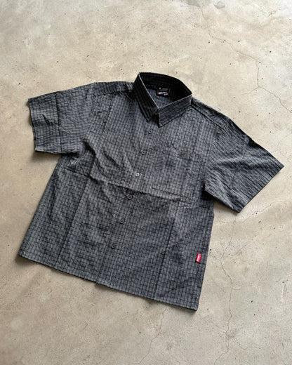 Cropped checkered shirt