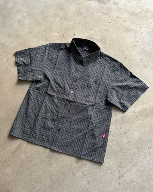 Cropped checkered shirt