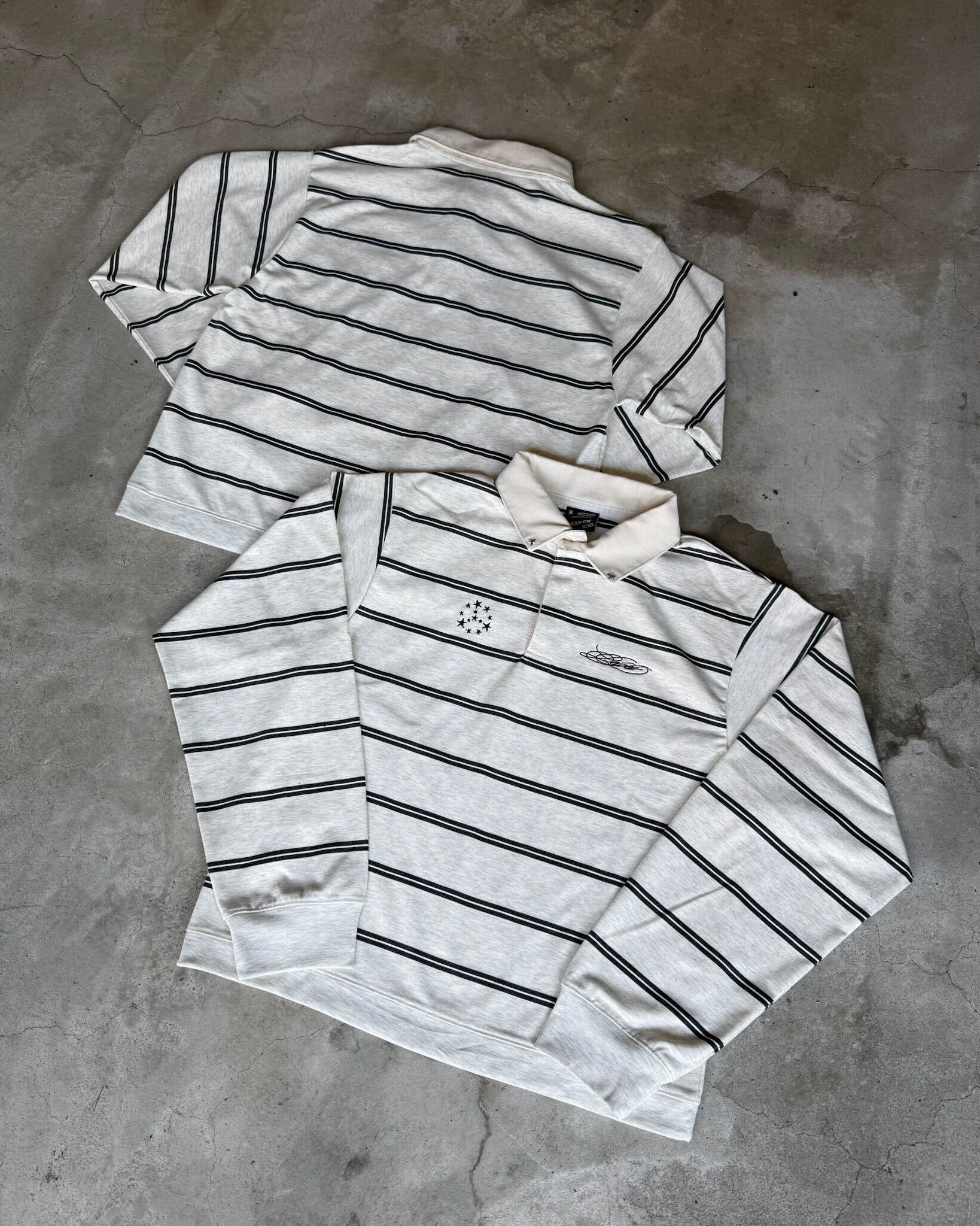BELVET Striped Rugby Shirt Mサイズ Striped Rugby Shirt – BELVET