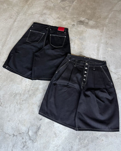 Star Studded Rigid Tuck Shorts