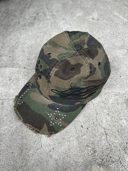 Studded Script Cap