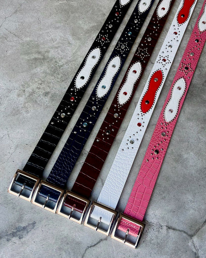 CROCODILE STAR STUDS BELT