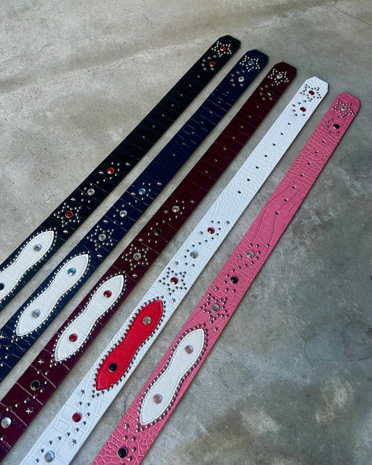 CROCODILE STAR STUDS BELT