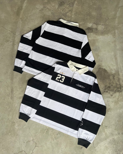 HEAVY STRIPE L/S RUGBY SHIRT