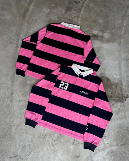 HEAVY STRIPE L/S RUGBY SHIRT