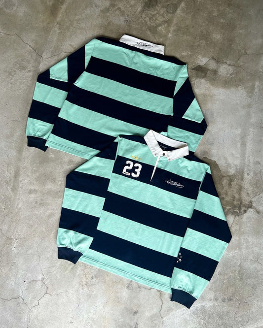 HEAVY STRIPE L/S RUGBY SHIRT