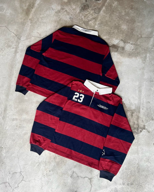 HEAVY STRIPE L/S RUGBY SHIRT