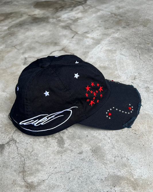 Studded Script Cap