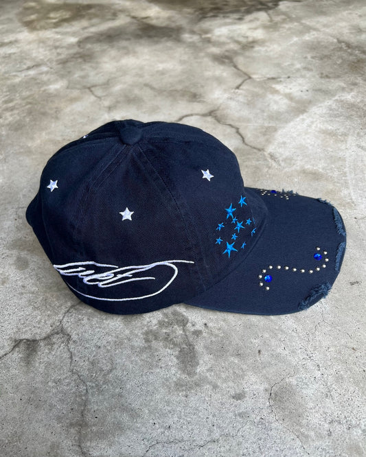 Studded Script Cap