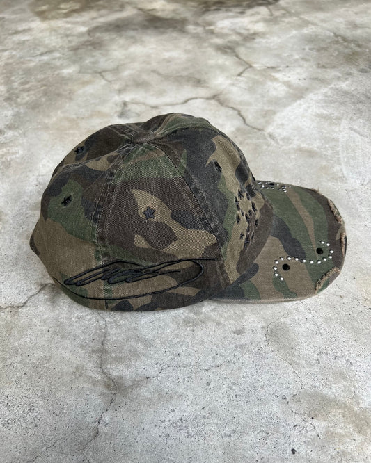Studded Script Cap