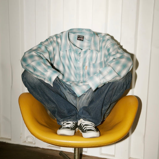 Tricolor Ombre Check Shirt
