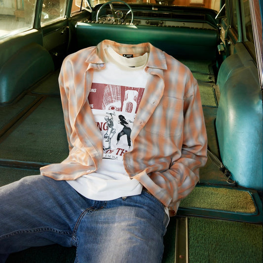 Tricolor Ombre Check Shirt