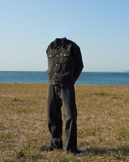 Washed Black Denim Set up / Jacket