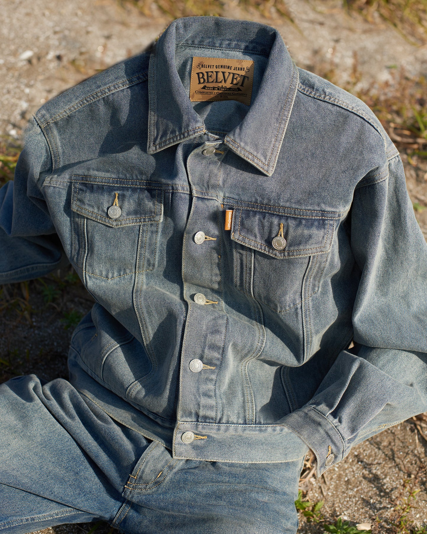 Washed Blue Denim Set up / Jacket