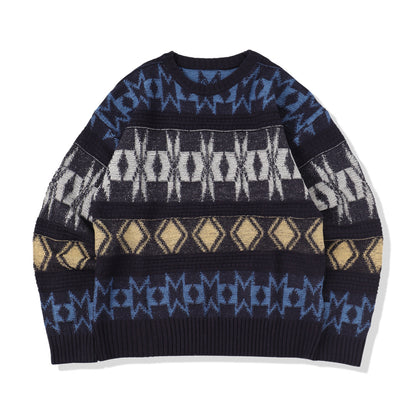 Ethnic patterned 3D knit