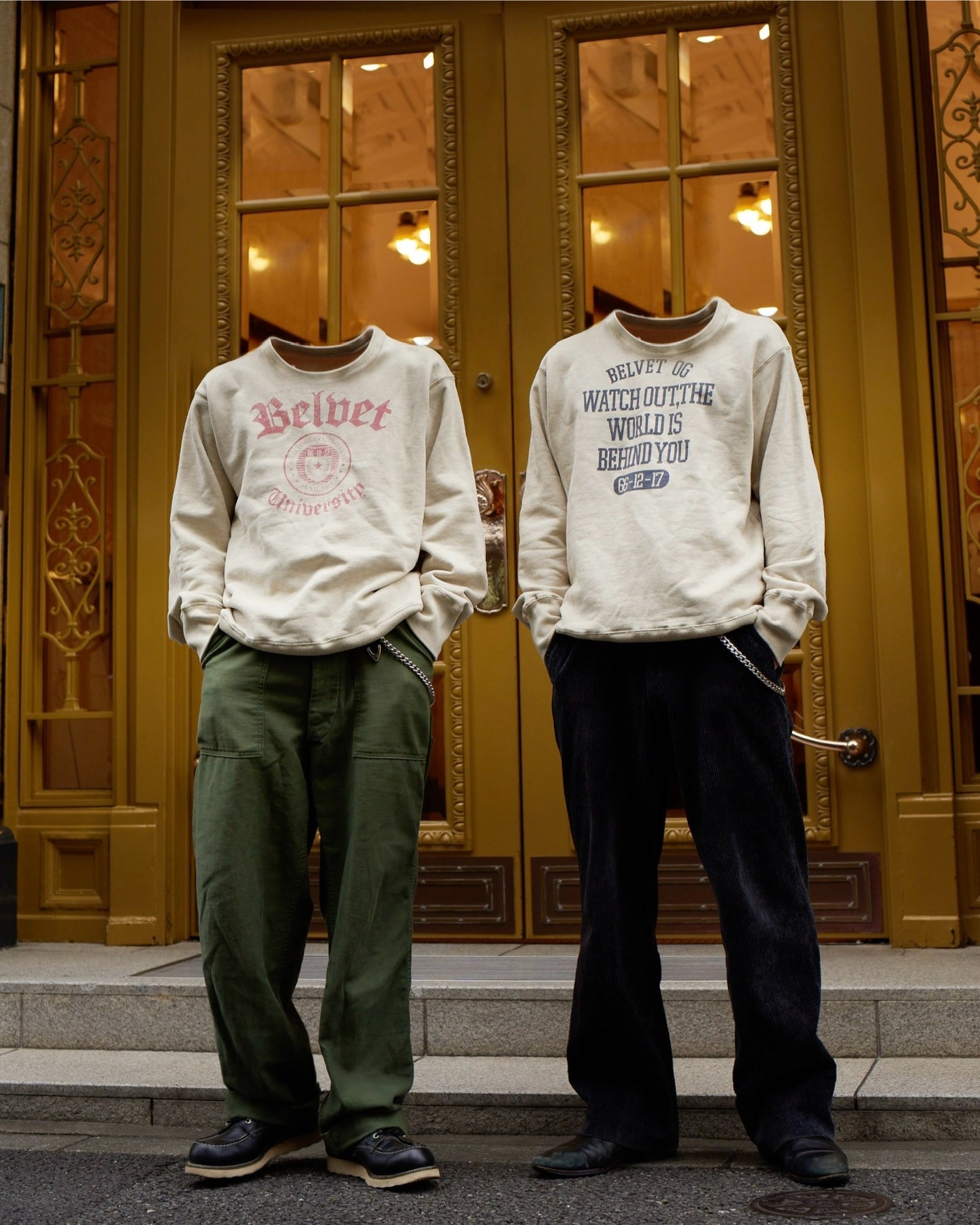 Overdye college logo sweat / Red