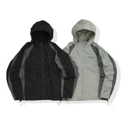 Bicolor army nylon jacket