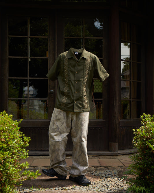 Plant pattern Cuba shirt