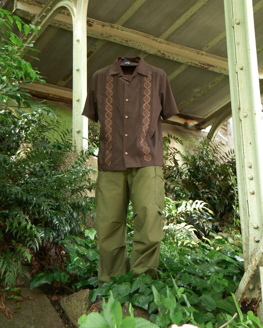 Plant pattern Cuba shirt
