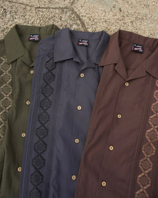 Plant pattern Cuba shirt