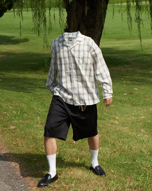 4colors ombre check shirt