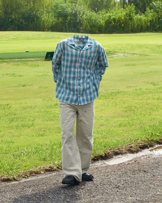 4colors ombre check shirt