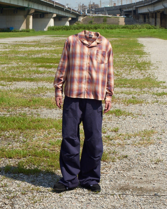 4colors ombre check shirt