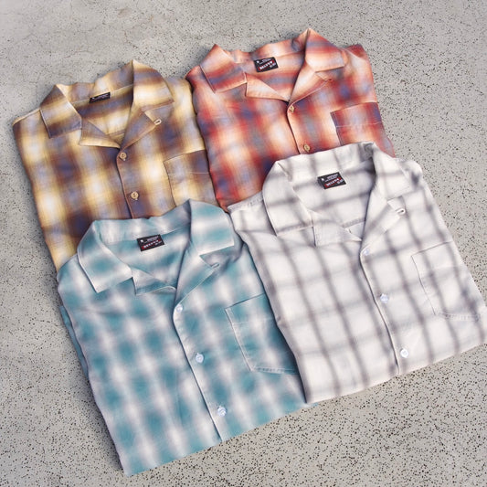 4colors ombre check shirt