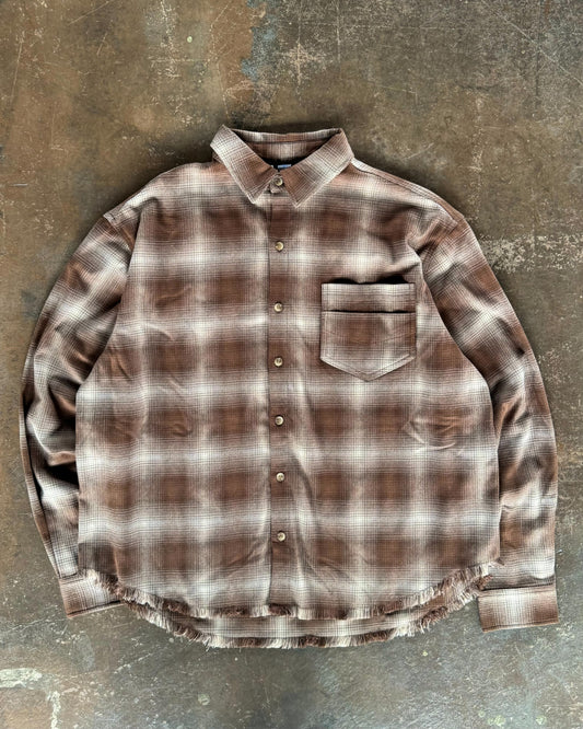 Fringe check nelshirt