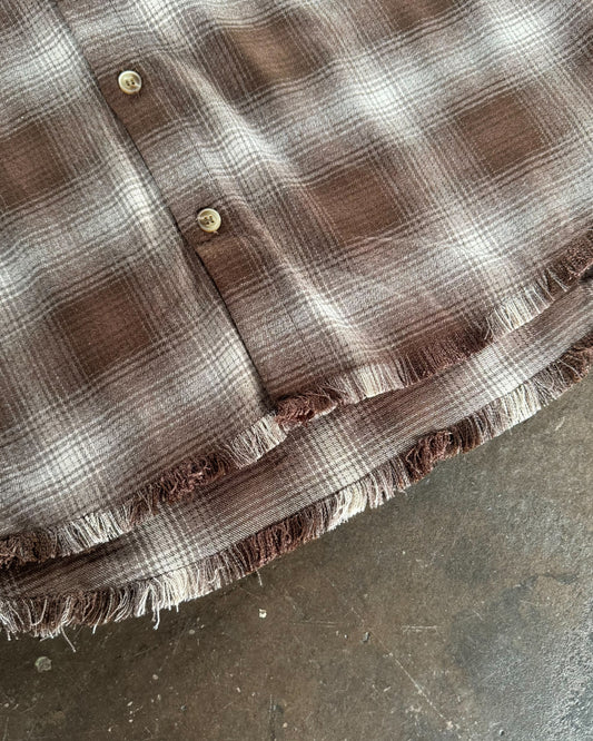 Fringe check nelshirt