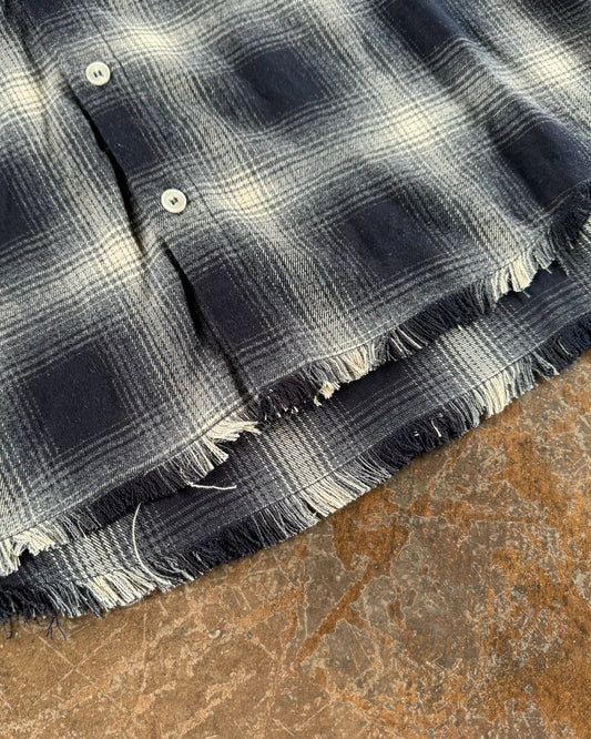 Fringe check nelshirt