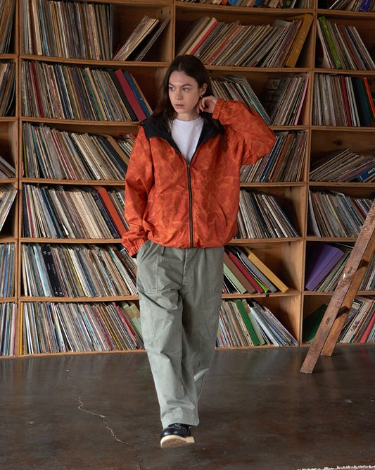 Reversible camo nylon jacket