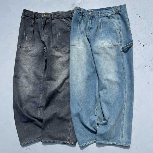 Damage baker denim pants